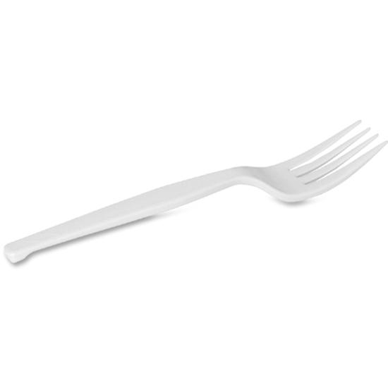 Dixie Medium-weight Disposable Forks Grab-N-Go by GP Pro - 100/Box - Fork - 100 x Fork - White. Picture 3