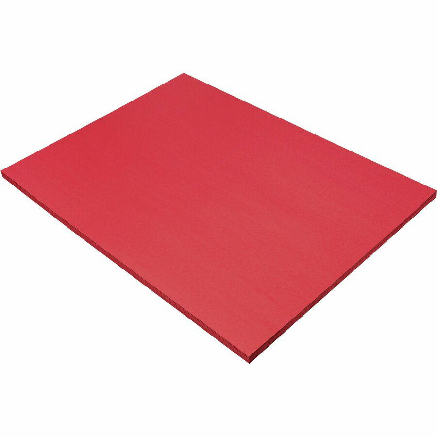 Prang Construction Paper - Multipurpose - 24"Width x 18"Length - 50 / Pack - Holiday Red. Picture 6