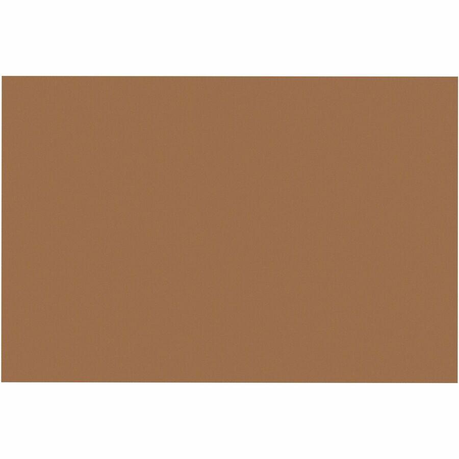 SunWorks Construction Paper - Art - 0.40"Height x 18"Width x 12"Length - 50 / Pack - Light Brown - Paper. Picture 3