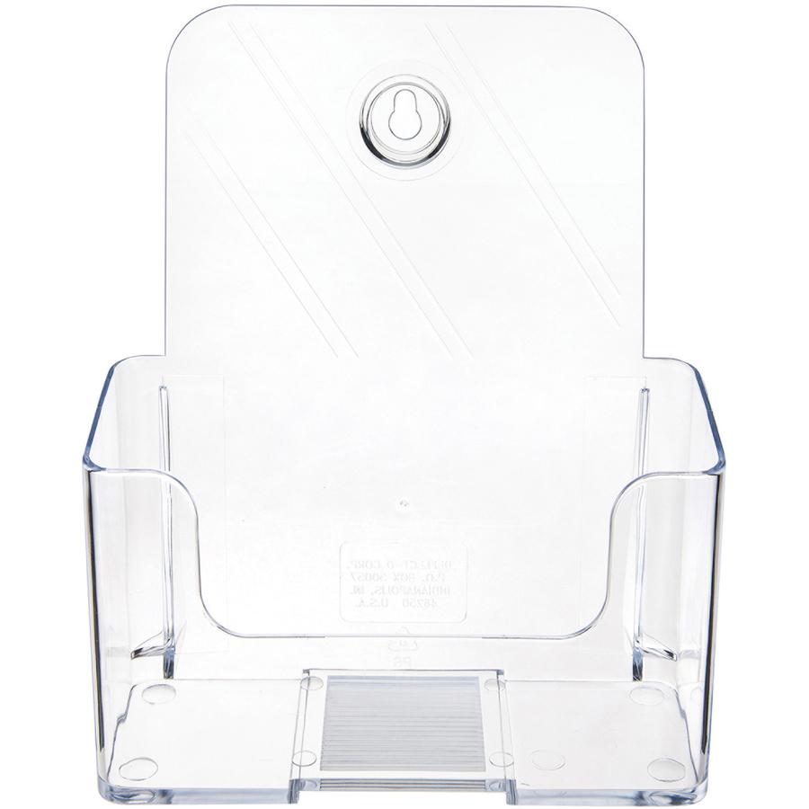 Deflecto Single Compartment DocuHolder - 1 Compartment(s) - 7.8" Height x 6.5" Width x 3.8" DepthDesktop - Booklet Size - Clear - Plastic - 1 Each. Picture 5