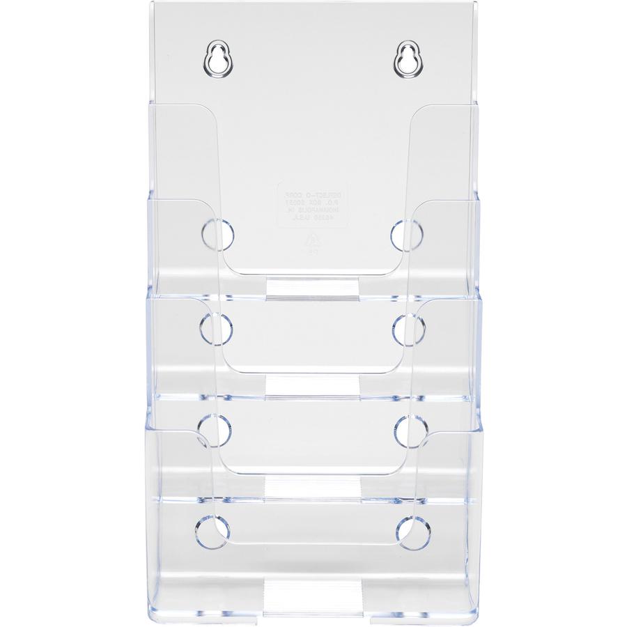 Deflect-o Booklet Holder - 4 Compartment(s) - 4 Tier(s) - 10" Height x 6.8" Width x 6.3" Depth - Desktop - Durable, Compact - Plastic - 1 Each. Picture 8