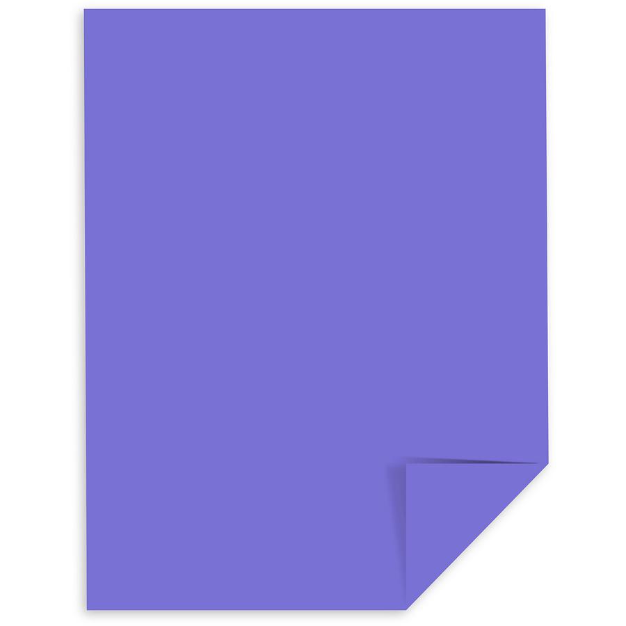 Astrobrights Color Cover Stock - Violet - Letter - 8 1/2" x 11" - 65 lb Basis Weight - 250 / Pack - Venus Violet. Picture 2