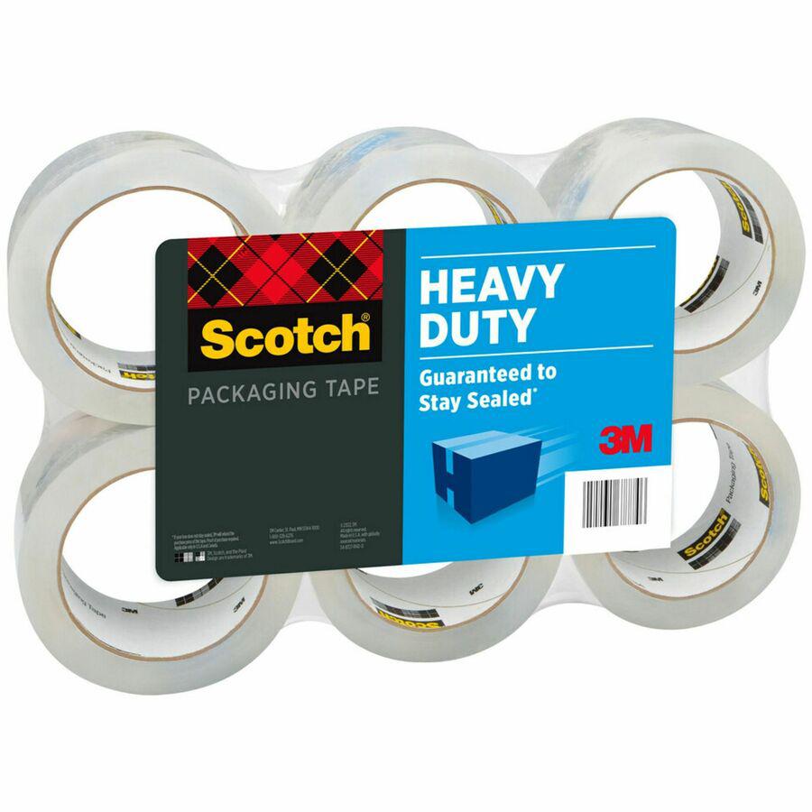 Scotch Heavy-Duty Shipping/Packaging Tape - 54.60 yd Length x 1.88" Width - 3.1 mil Thickness - 3" Core - Tear Resistant, Split Resistant, Breakage Resistance - For Mailing, Moving, Packing, Protectin. Picture 6