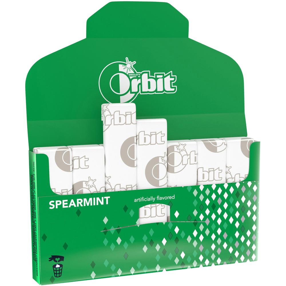 Orbit Spearmint Sugar-free Gum - 12 packs - Spearmint - Individually Wrapped - 12 / Box. Picture 6