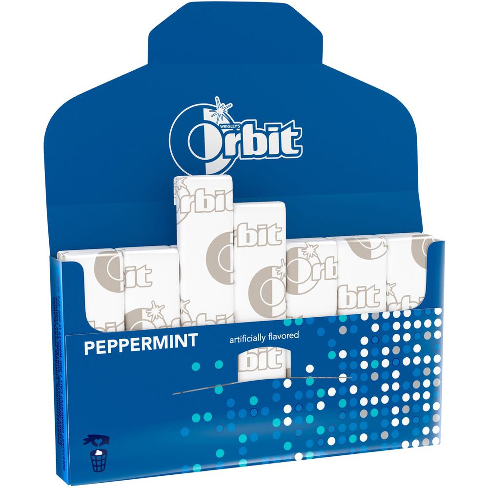 Orbit Peppermint Sugarfree Gum - 12 packs - Peppermint - Individually Wrapped - 12 / Box. Picture 5