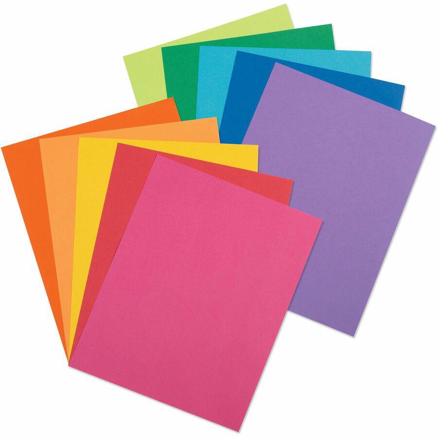 Pacon Colorful Cardstock Assortment - Assorted - Letter - 8 1/2" x 11" - 65 lb Basis Weight - 250 / Pack - Sustainable Forestry Initiative (SFI) - Assorted. Picture 7