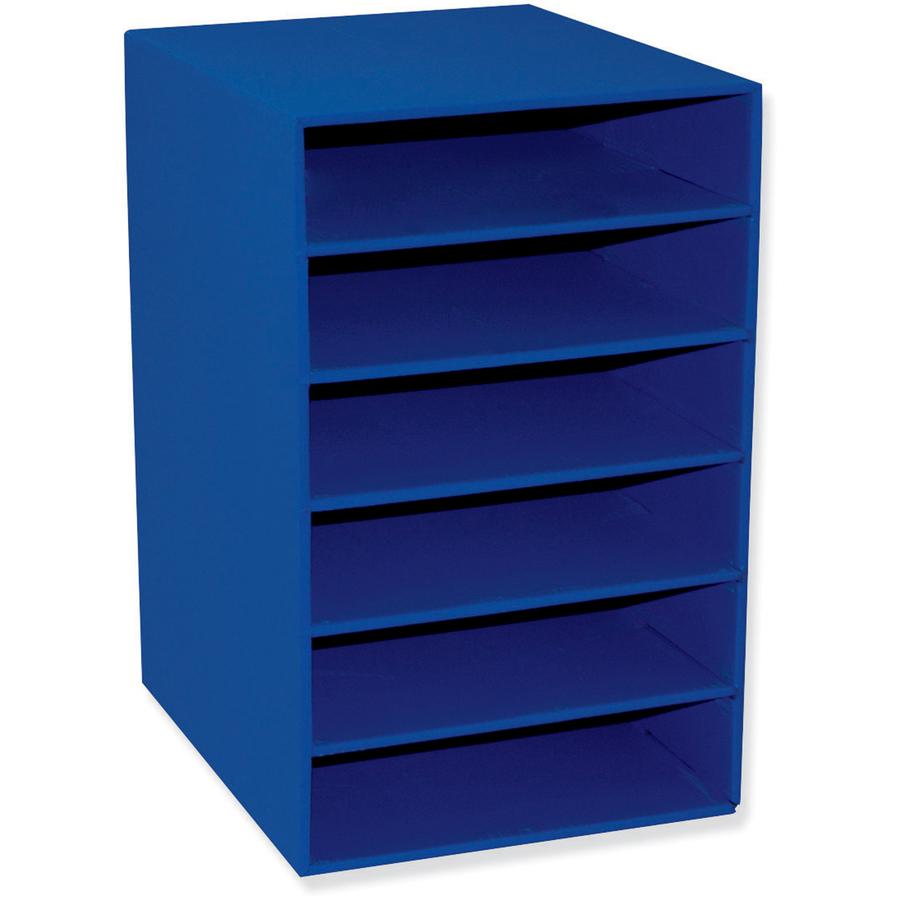 Classroom Keepers 6-Shelf Organizer - 17.8" Height x 13.5" Width x 12" Depth - 70% Recycled - 1 Each. Picture 3