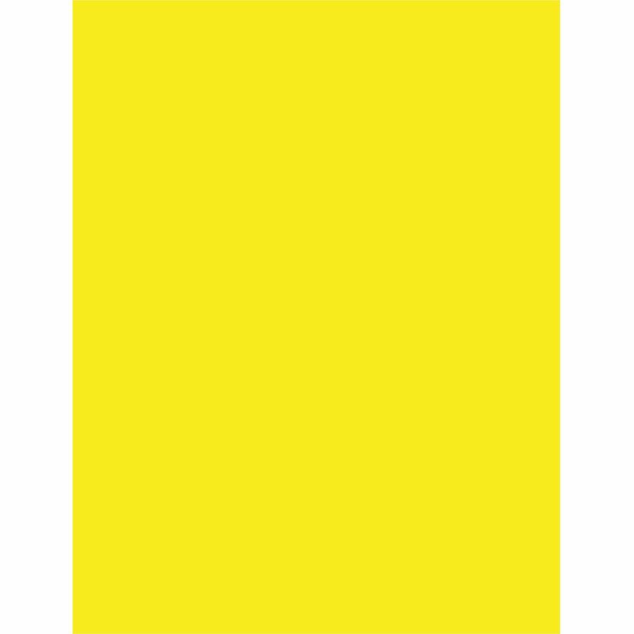 Pacon Neon Multipurpose Paper - Yellow - Letter - 8.50" x 11" - 24 lb Basis Weight - 100 Sheets/Pack - Bond Paper - Neon Yellow. Picture 4