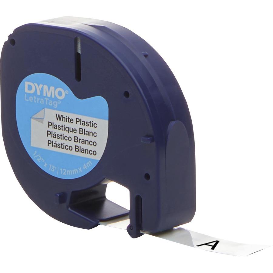 Dymo LetraTag Label Maker Tape Cartridge - 1/2" Width - Direct Thermal - White - Polyester - 1 Each. Picture 2