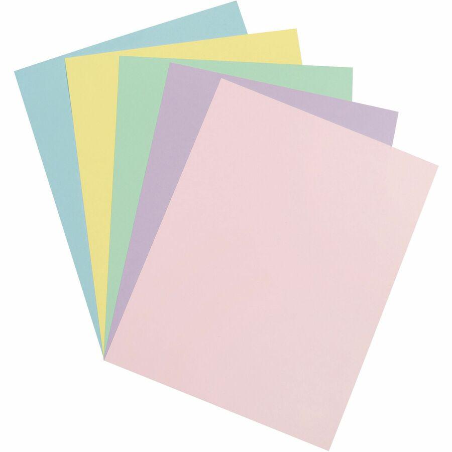 Pacon Parchment Card Stock - Letter - 8.50" x 11" - 65 lb Basis Weight - 100 Sheets/Pack - Card Stock - 5 Assorted Pastel Colors. Picture 5