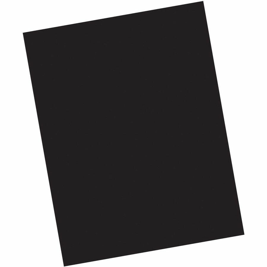 Pacon Card Stock Sheets - Letter- 8.50" x 11" - 65 lb Basis Weight - 100 Sheets/Pack - Card Stock - Black. Picture 6