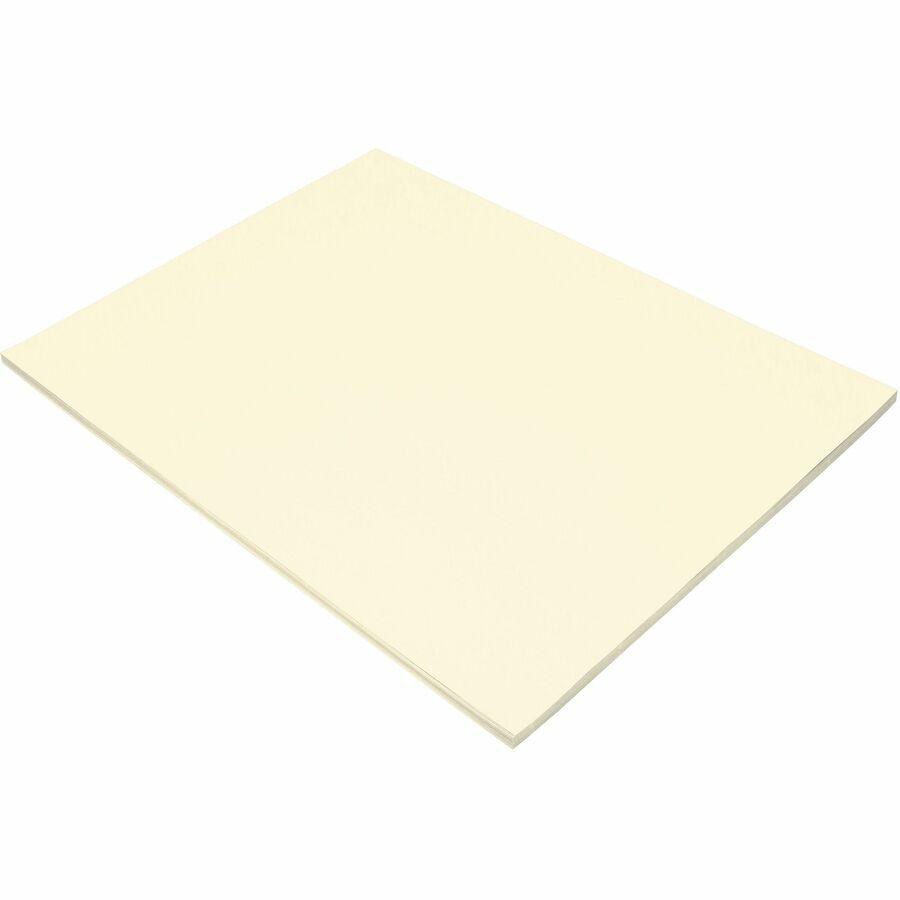 Pacon Card Stock Sheets - Letter- 8.50" x 11" - 65 lb Basis Weight - 100 Sheets/Pack - Card Stock - Ivory. Picture 8
