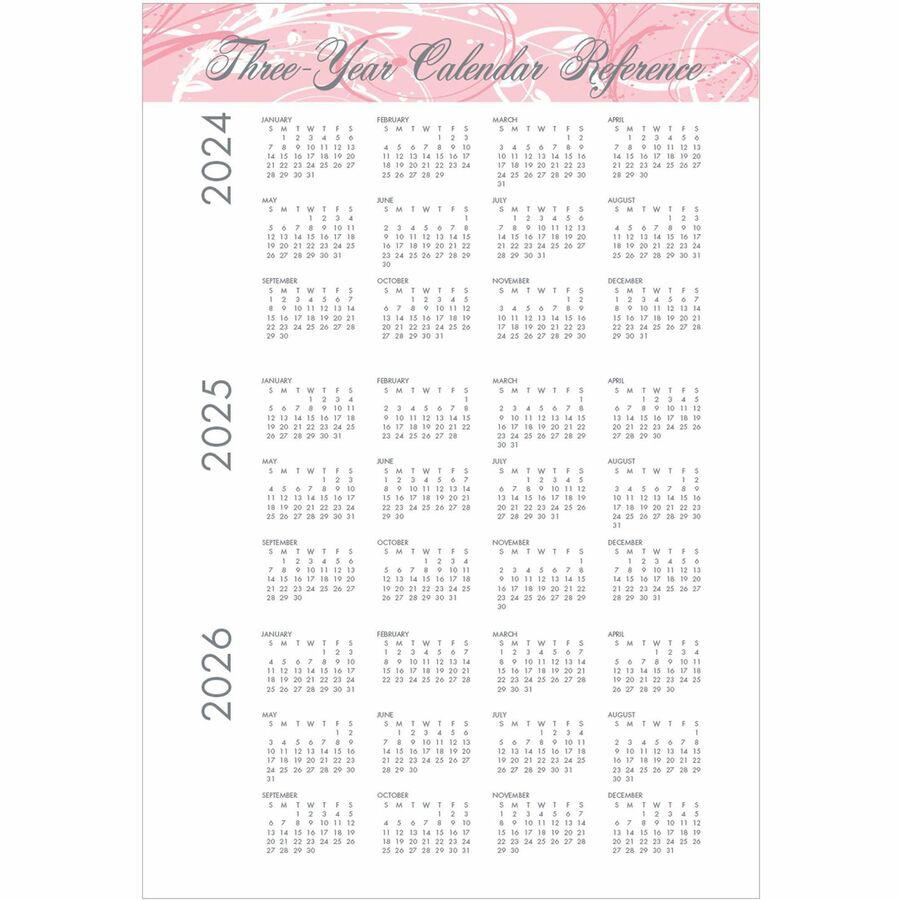 House of Doolittle BCA Pink Cover Monthly Wirebound Journal - Julian Dates - Monthly - 12 Month - January 2024 - December 2024 - 1 Month Single Page Layout - 7" x 10" Sheet Size - 1.38" x 1.75" Block . Picture 6