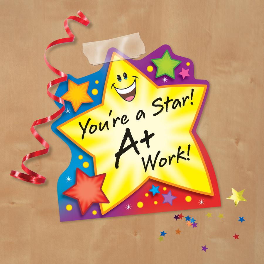 Trend Super Star Shaped Note Pad - 50 Sheets - 5" x 5" - Multicolor Paper - Acid-free - 1 / Pad. Picture 3