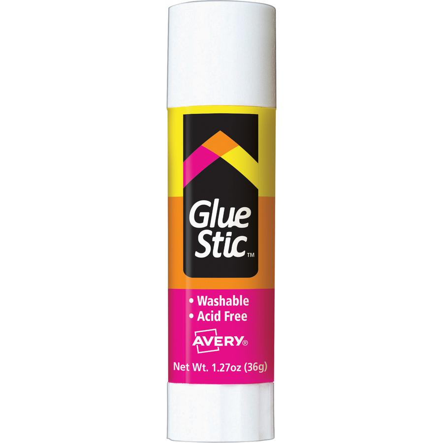 Avery&reg; Glue Stick - 1.27 oz - 6 / Pack - White. Picture 3