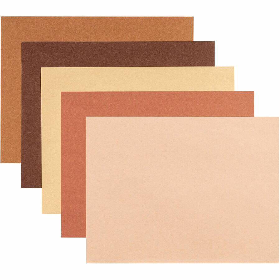 SunWorks Multicultural Construction Paper - Art, Craft - 12"Width x 9"Length - 50 / Pack - Assorted. Picture 4