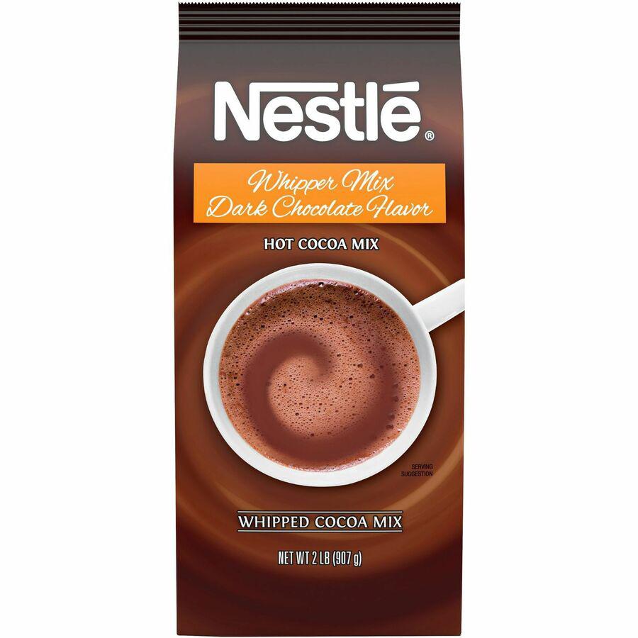 Nestle Hot Cocoa Whipper Mix - Chocolate - 2lb - Powder - 12 / Carton. Picture 7