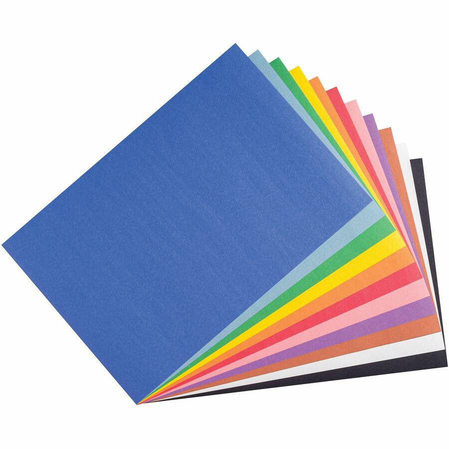 Prang 11-Color Construction Paper Smart-Stack - Art Classes - 12"Width x 18"Length - 150 / Pack - Assorted. Picture 9