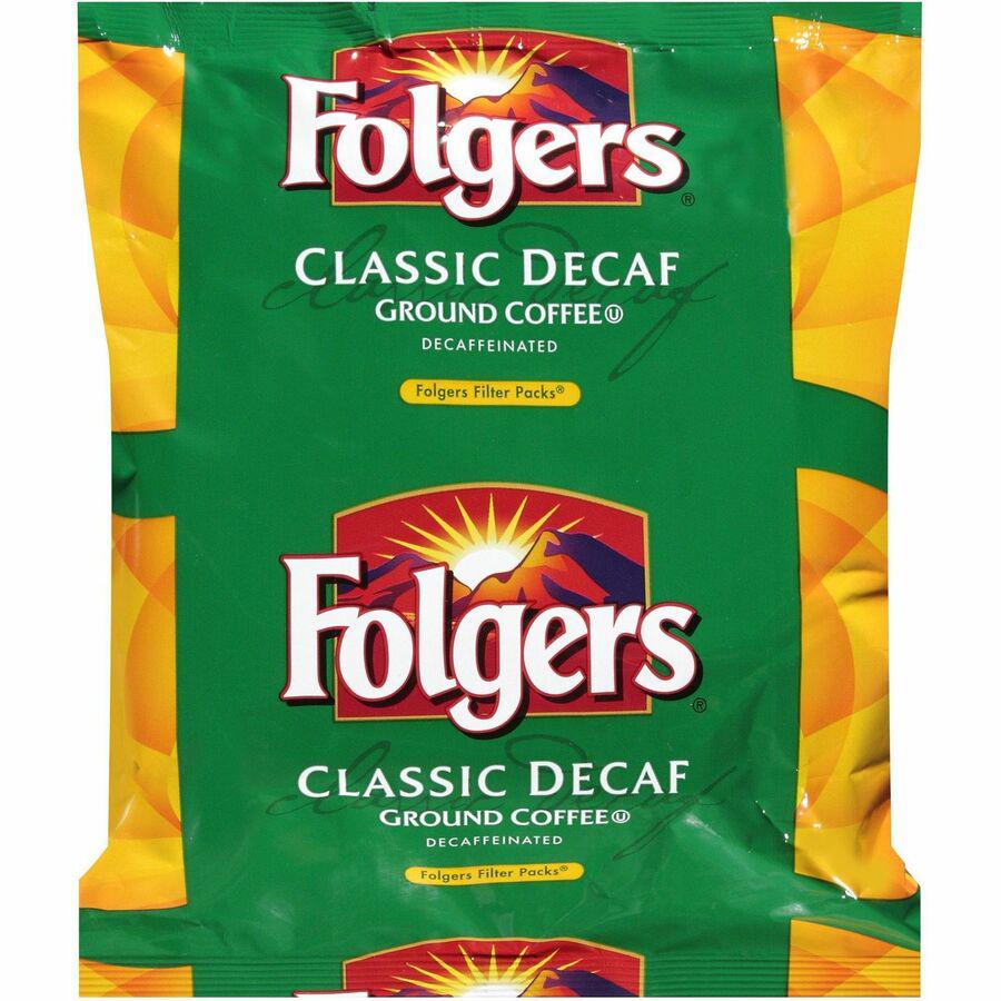 Folgers&reg; Filter Pack Classic Decaf Coffee - 9 oz Per Pouch - 40 / Carton. Picture 11