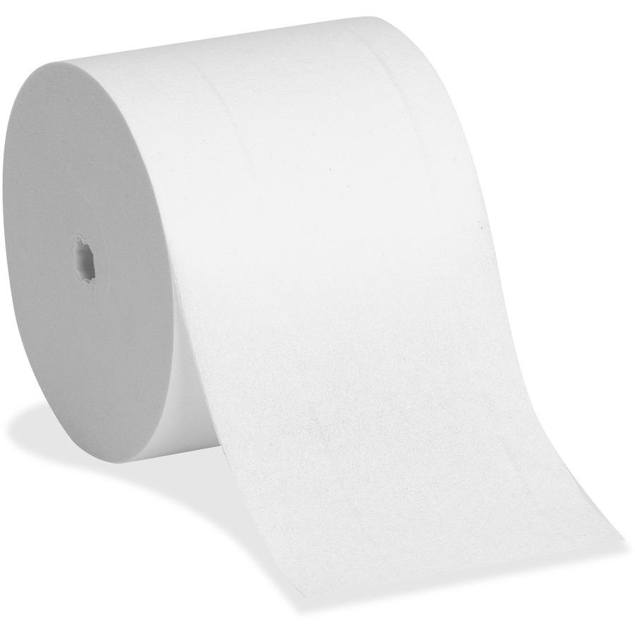 Angel Soft Professional Series Compact Premium Embossed Toilet Paper - 2 Ply - 3.85" x 4.05" - 750 Sheets/Roll - 4.75" Roll Diameter - 0.50" Core - White - Coreless, Embossed, Soft - For Bathroom - 36. Picture 4