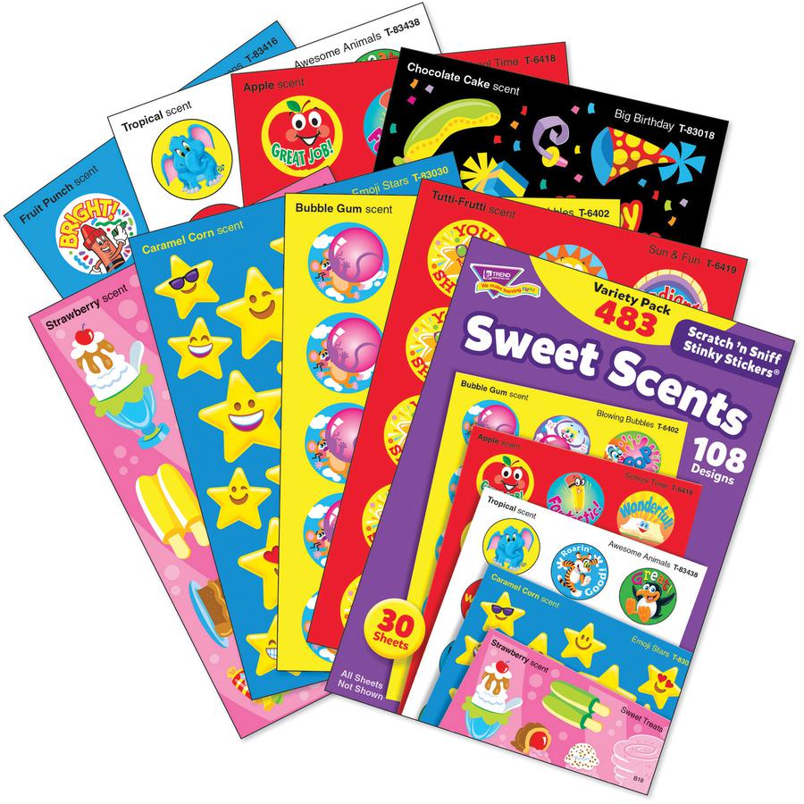 Trend Sweet Scents Stickers - Non-toxic, Acid-free - 480 / Pack. Picture 2