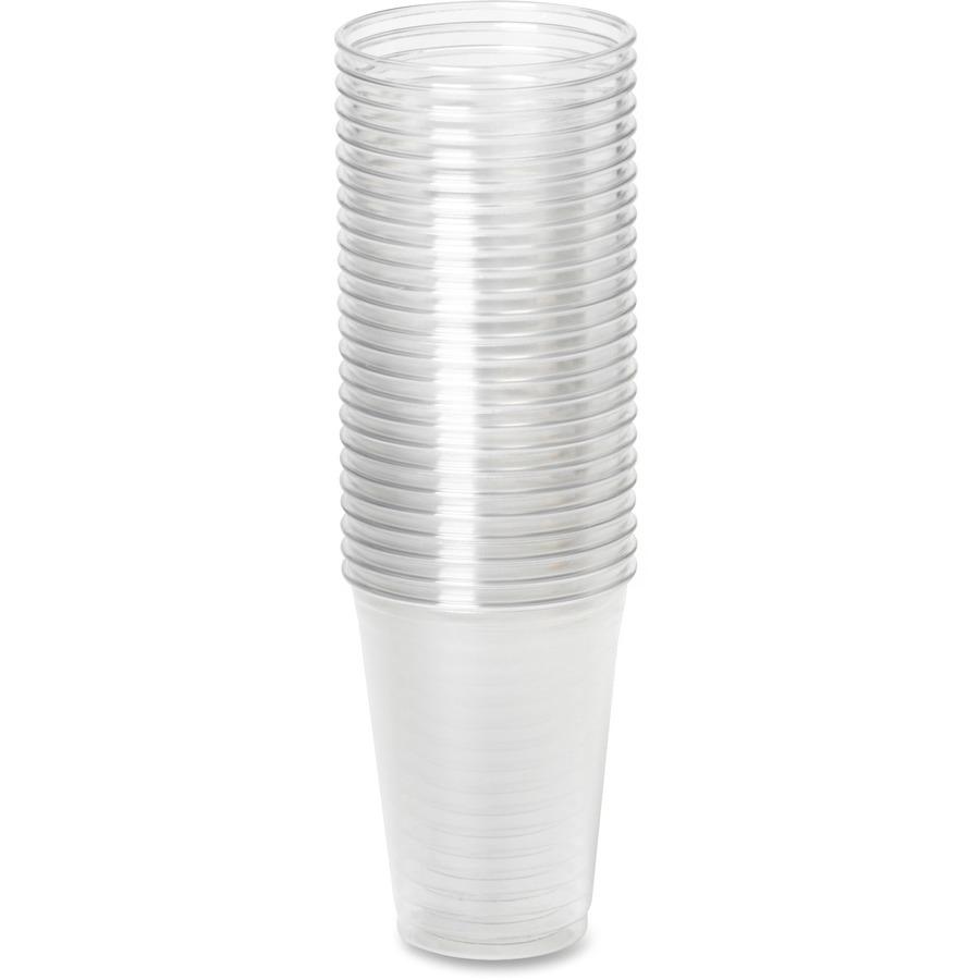 Dixie 10 oz Cold Cups by GP Pro - 25 / Pack - Clear - Plastic - Cold Drink, Breakroom. Picture 4