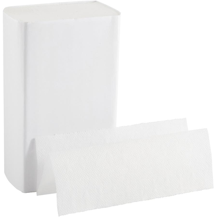 Pacific Blue Ultra Bigfold Premium Recycled Paper Towels - 1 Ply - 10.20" x 10.80" - White - Paper - 220 Per Pack - 2200 / Carton. Picture 7