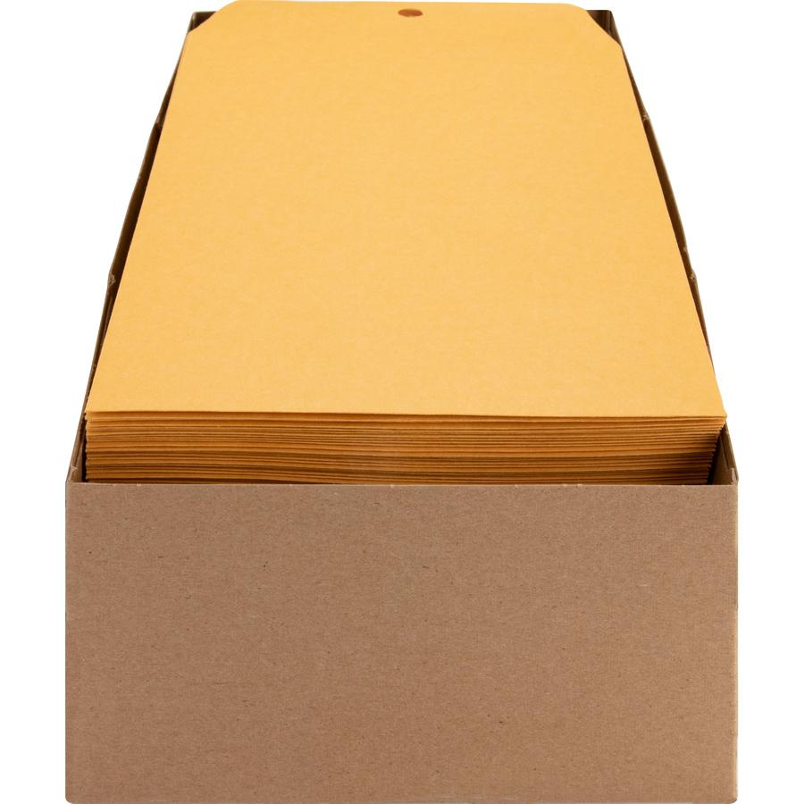 Business Source Heavy-duty Metal Clasp Envelopes - Clasp - #55 - 6" Width x 9" Length - 28 lb - Clasp - Kraft - 100 / Box - Kraft. Picture 6