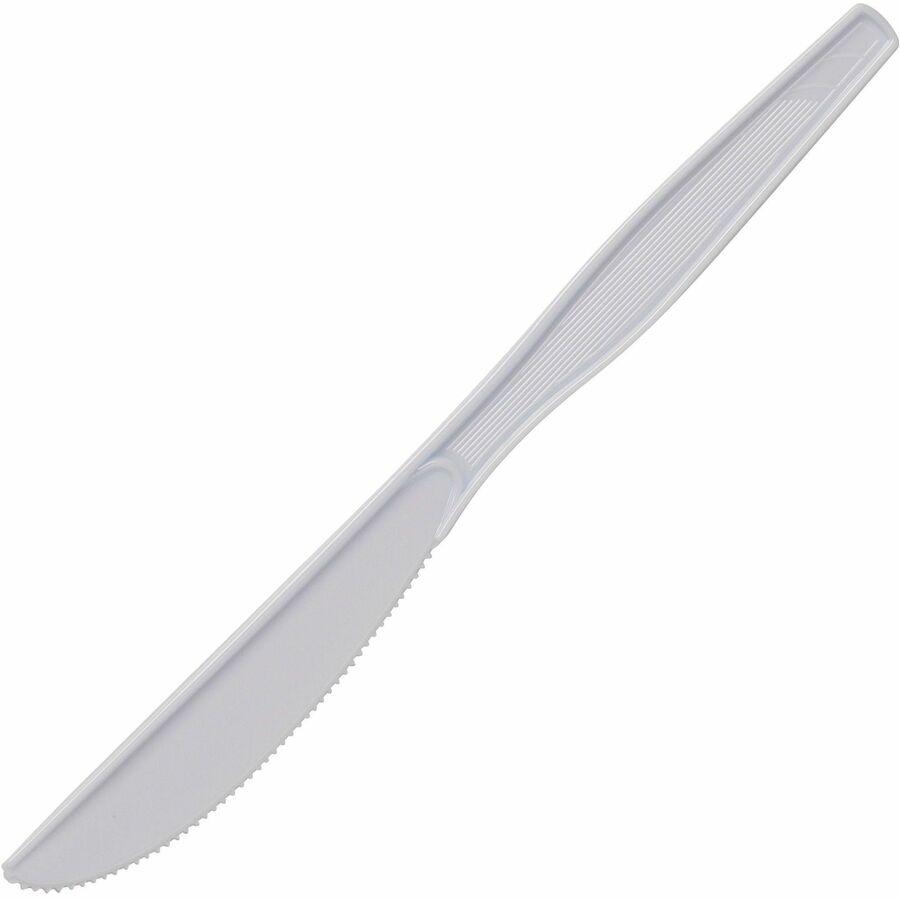 Dixie Medium-weight Disposable Knives by GP Pro - 1000/Carton - Utility Knife - 1 x Utility Knife - White. Picture 6