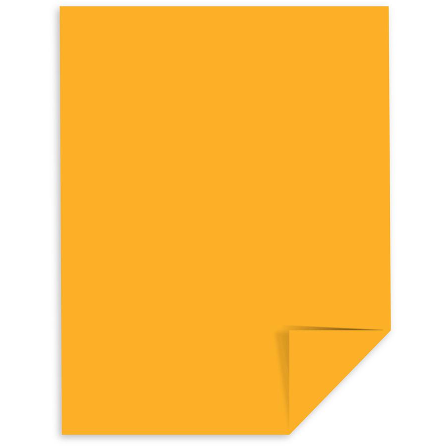Astrobrights Colored Cardstock - Gold - Letter - 8 1/2" x 11" - 65 lb Basis Weight - 250 / Pack - Green Seal - Durable, Heavyweight, Acid-free, Lignin-free, Chlorine-free - Galaxy Gold. Picture 5