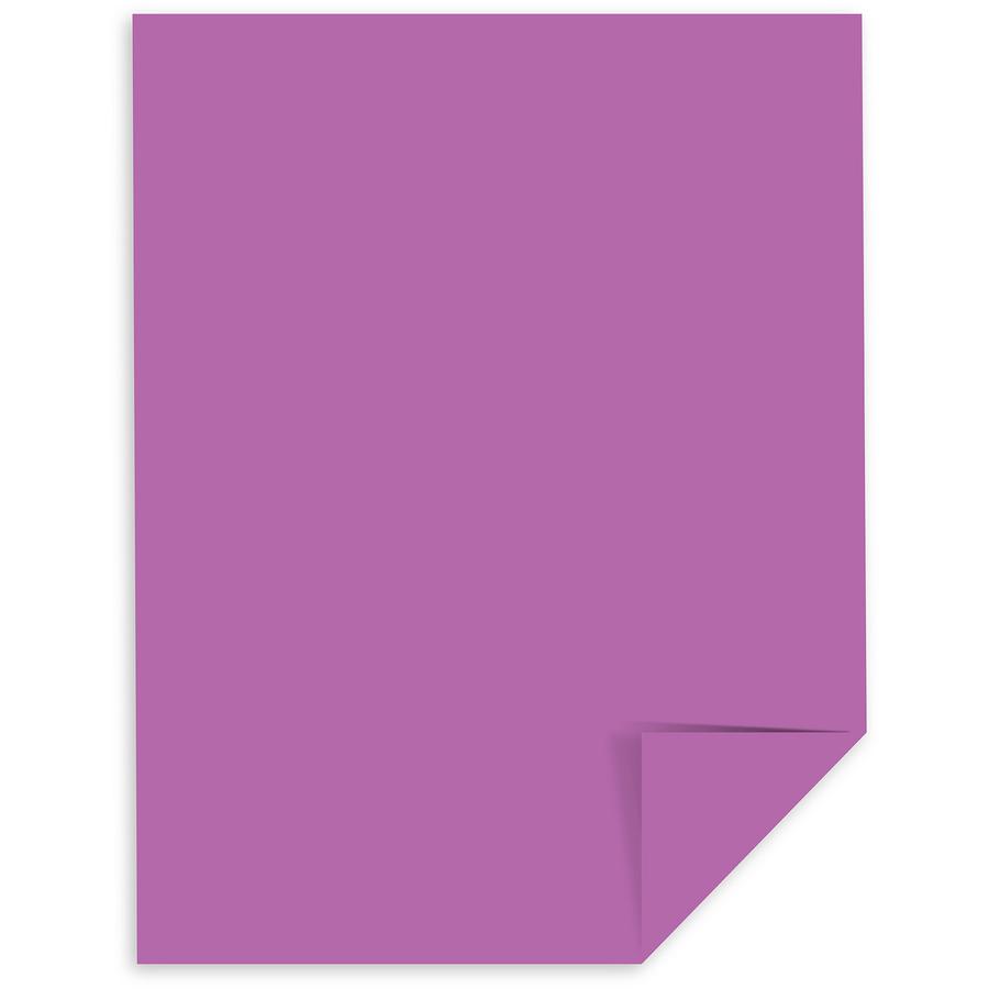 Astrobrights Colored Cardstock - Purple - Letter - 8 1/2" x 11" - 65 lb Basis Weight - Smooth - 250 / Pack - FSC, Green Seal - Heavyweight, Acid-free, Lignin-free. Picture 5