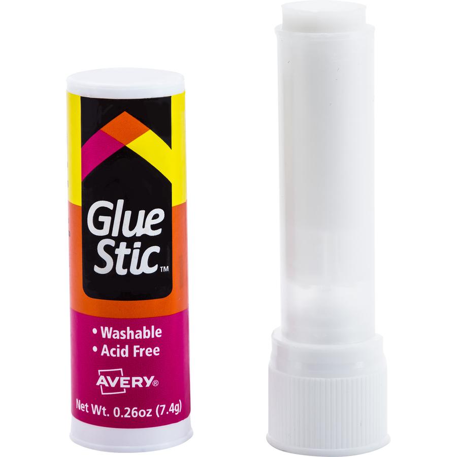 Avery&reg; Glue Stick - 0.26 oz - 6 / Pack - White. Picture 3