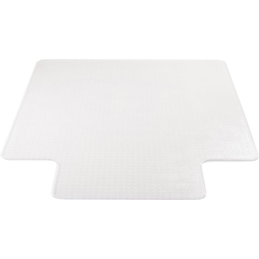 Deflecto SuperMat for Carpet - Carpet, Indoor - 48" Length x 36" Width - Lip Size 10" Length x 19" Width - Rectangle - Clear. Picture 2