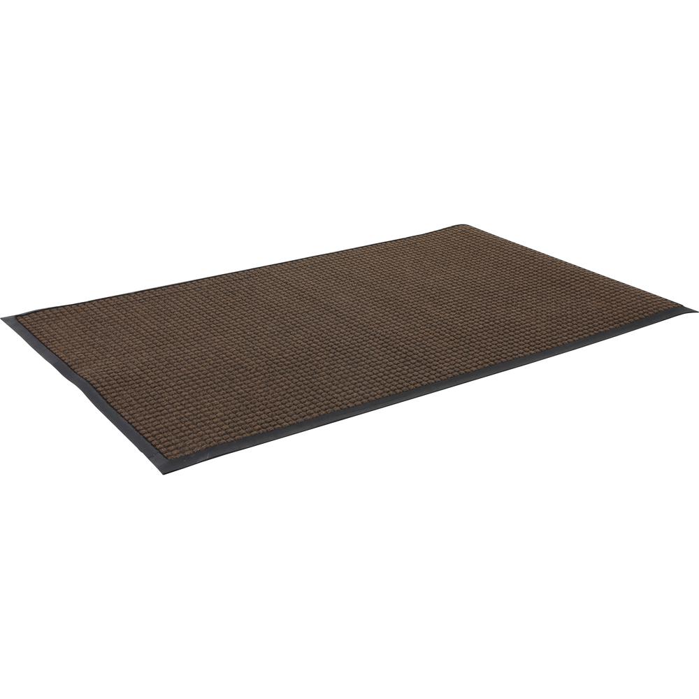 Genuine Joe Waterguard Wiper Scraper Floor Mats - Carpeted Floor, Indoor, Outdoor - 72" Length x 48" Width - Polypropylene - Brown - 1Each. Picture 5