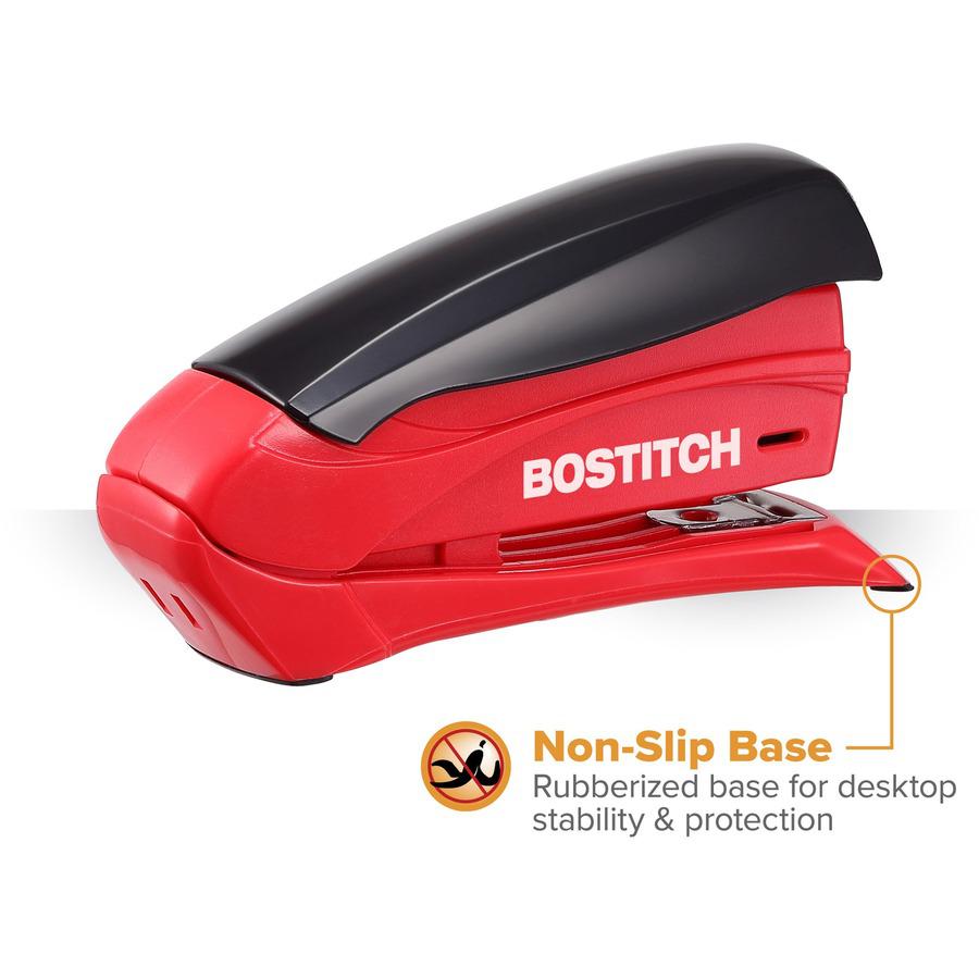 Bostitch Inspire 15 Spring-Powered Compact Stapler - 15 Sheets Capacity - 105 Staple Capacity - Half Strip - 1/4" , 26/6mm Staple Size - 1 Each - Assorted. Picture 10