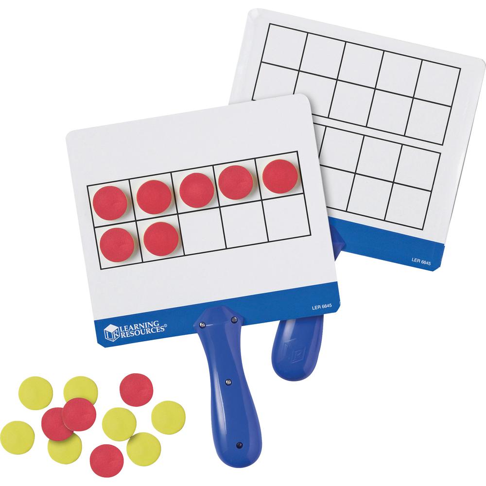 Learning Resources Magnetic 10-frame Answer Boards - Theme/Subject: Learning - Skill Learning: Mathematics, Counting, Operation - 4-7 Year - Red, Yellow. Picture 3