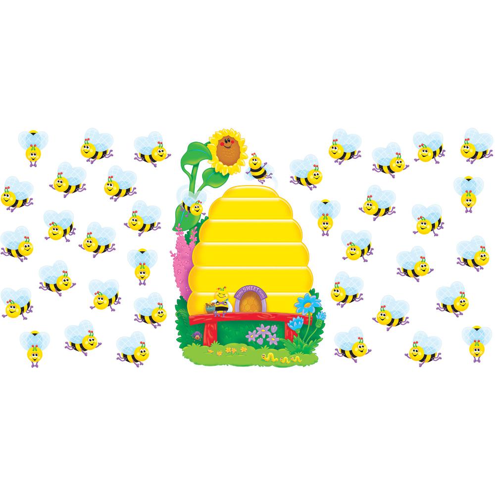 Trend Busy Bees Job Chart Bulletin Board Set - 36 x Bee, Beehive Shape - Multicolor - 1 / Set. Picture 3