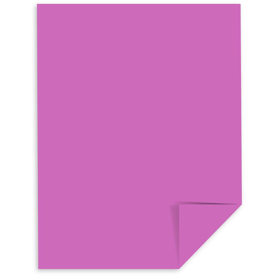 Astrobrights Color Paper - Orchid - Letter - 8 1/2" x 11" - 24 lb Basis Weight - 500 / Ream - Acid-free, Lignin-free - Orchid. Picture 2