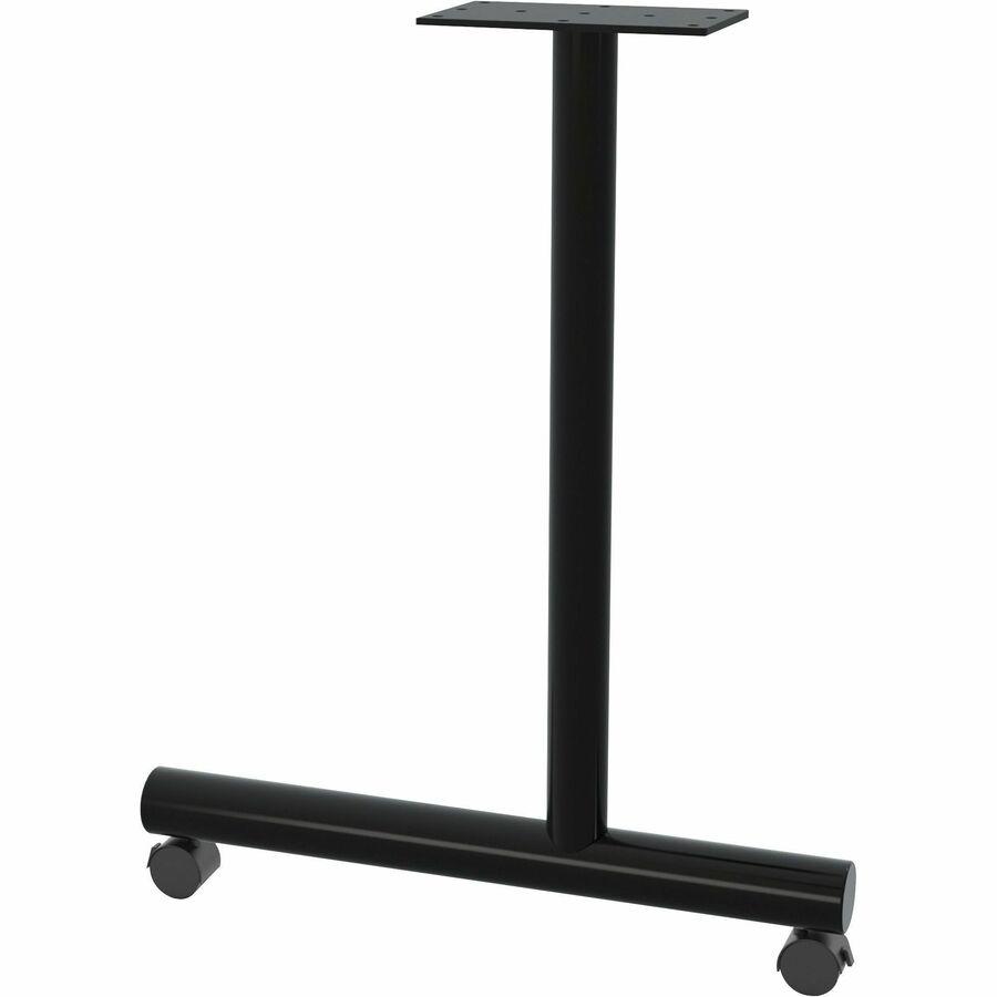 Lorell Training Table C-Leg Table Base with 2" Casters - Black C-leg Base - 27" Height x 22" Width - Assembly Required - 1 / Set. Picture 5