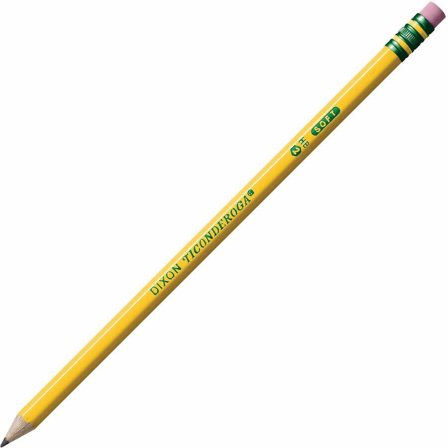 Ticonderoga Pre-Sharpened No. 2 Pencils - #2 Lead - Yellow Barrel - 30 / Box. Picture 8