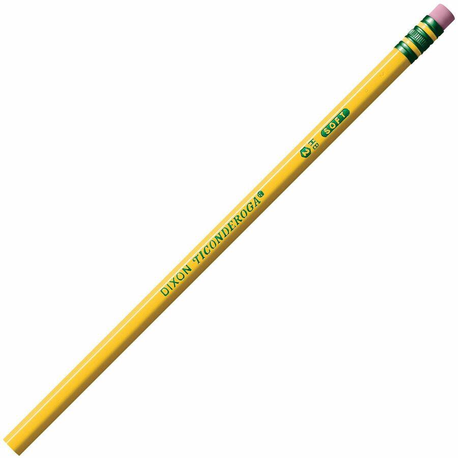 Ticonderoga No. 2 pencils - #2 Lead - Yellow Wood Barrel - 24 / Box. Picture 2