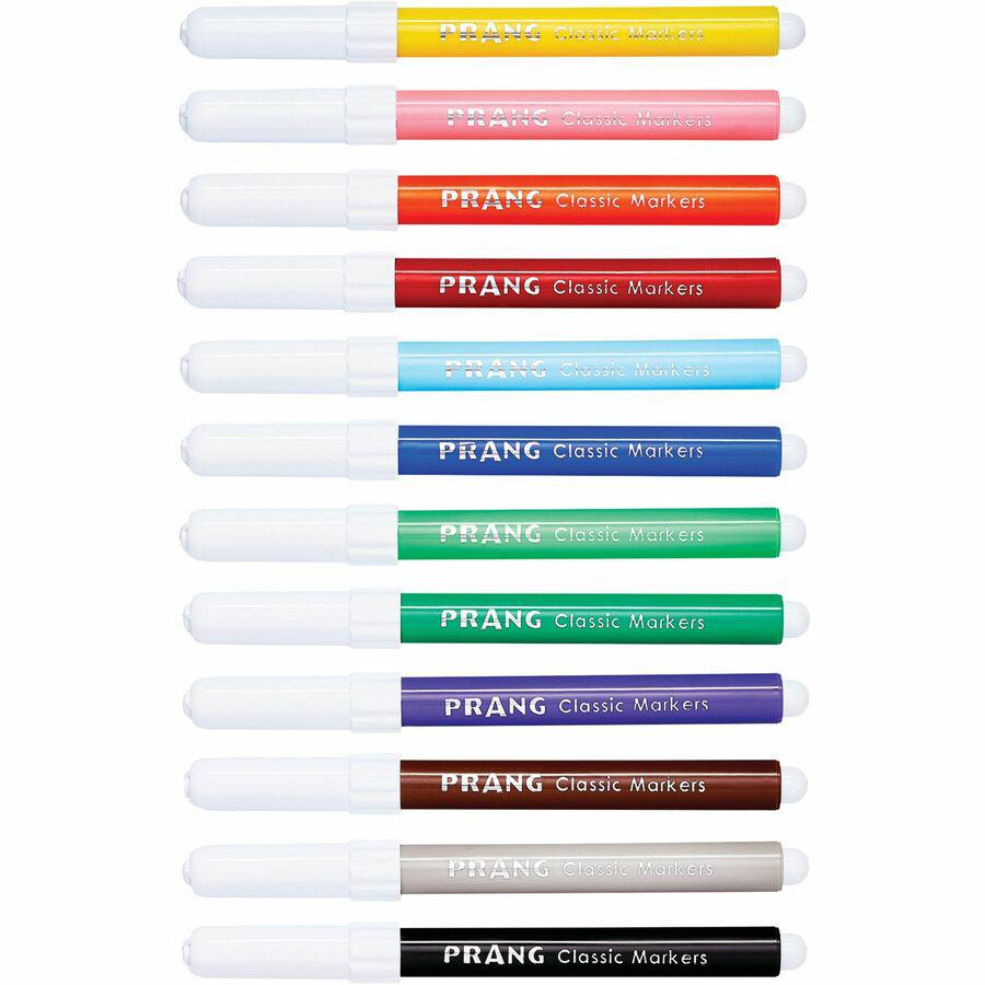 Prang Classic Bullet Tip Art Markers - Bullet Marker Point Style - Assorted - 48 Pack. Picture 3