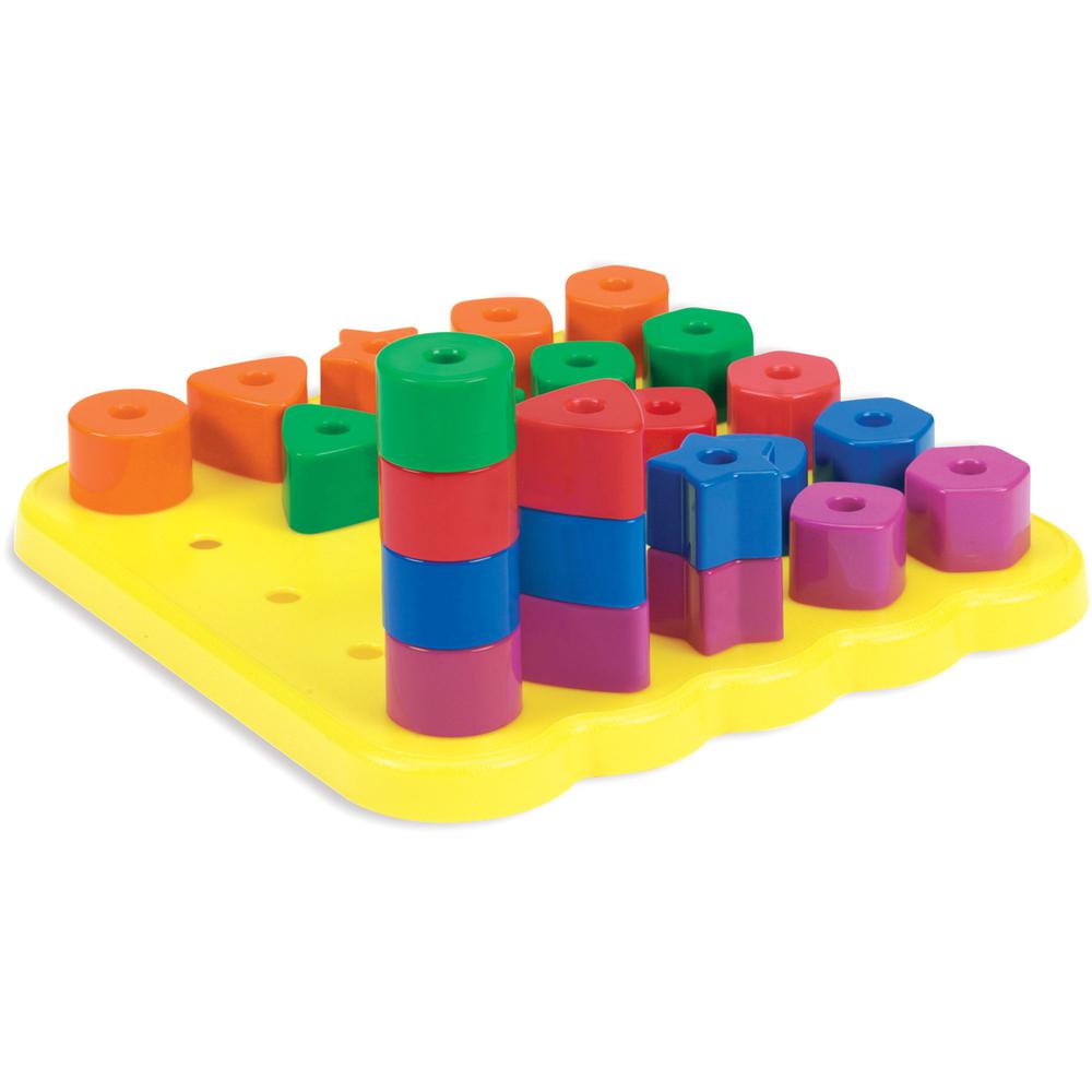 Learning Resources Stacking Shapes Pegboard - Theme/Subject: Learning - Skill Learning: Sorting, Stacking, Creativity, Shape - 3-5 Year. Picture 2
