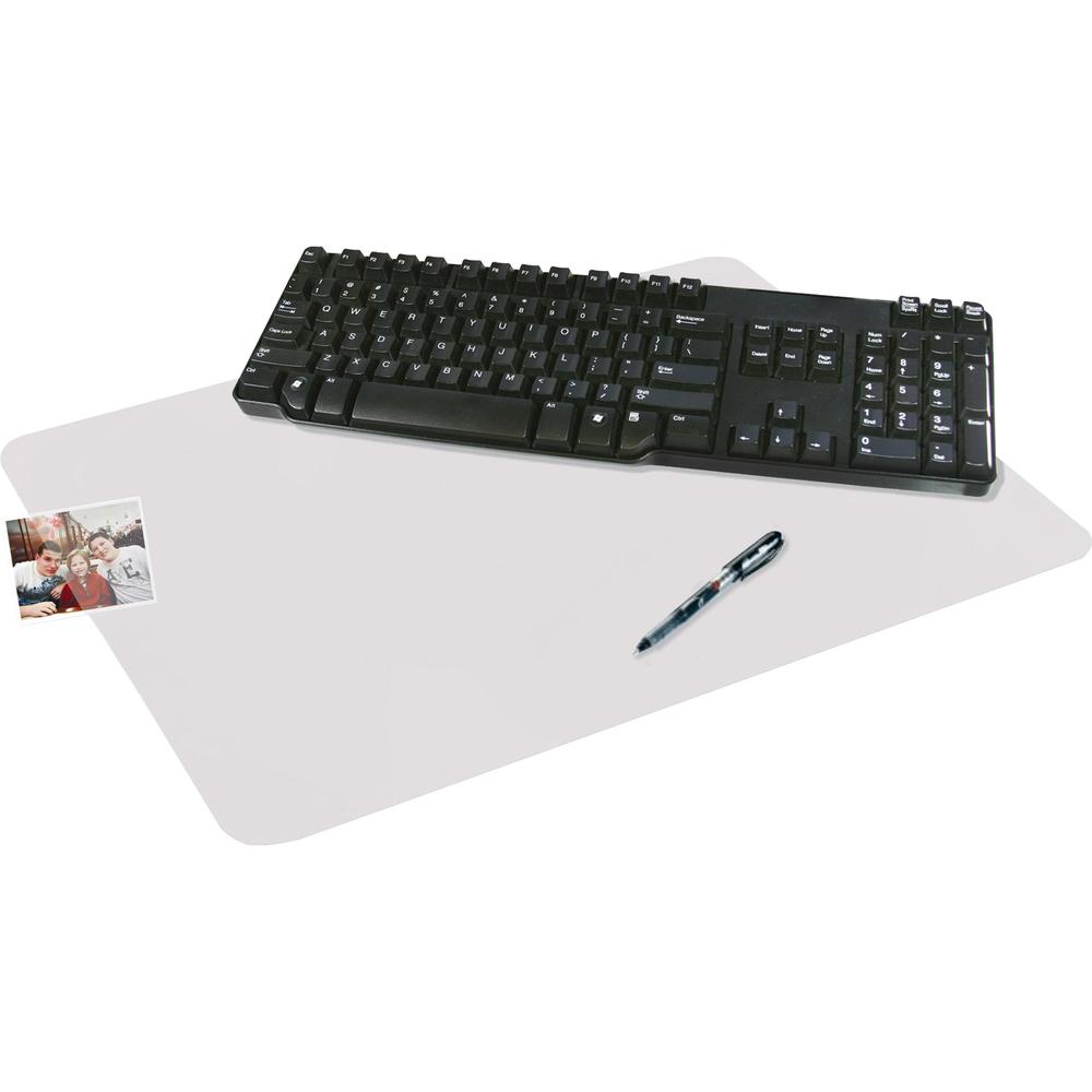 Artistic Krystal Antimicrobial Desk Pad - Rectangle - 36" Width x 20" Depth - Vinyl - Clear. Picture 4