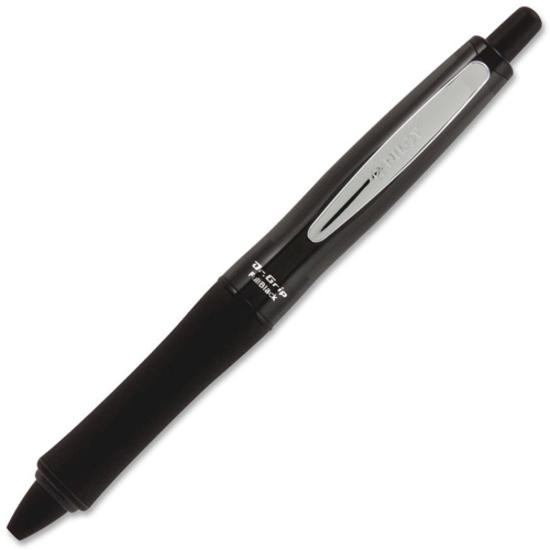 Pilot Dr. Grip Center of Gravity Retractable Ballpoint Pens - Medium Pen Point - 1 mm Pen Point Size - Rectangle Pen Point Style - Refillable - Retractable - Black - Black Barrel - 1 Each. Picture 3