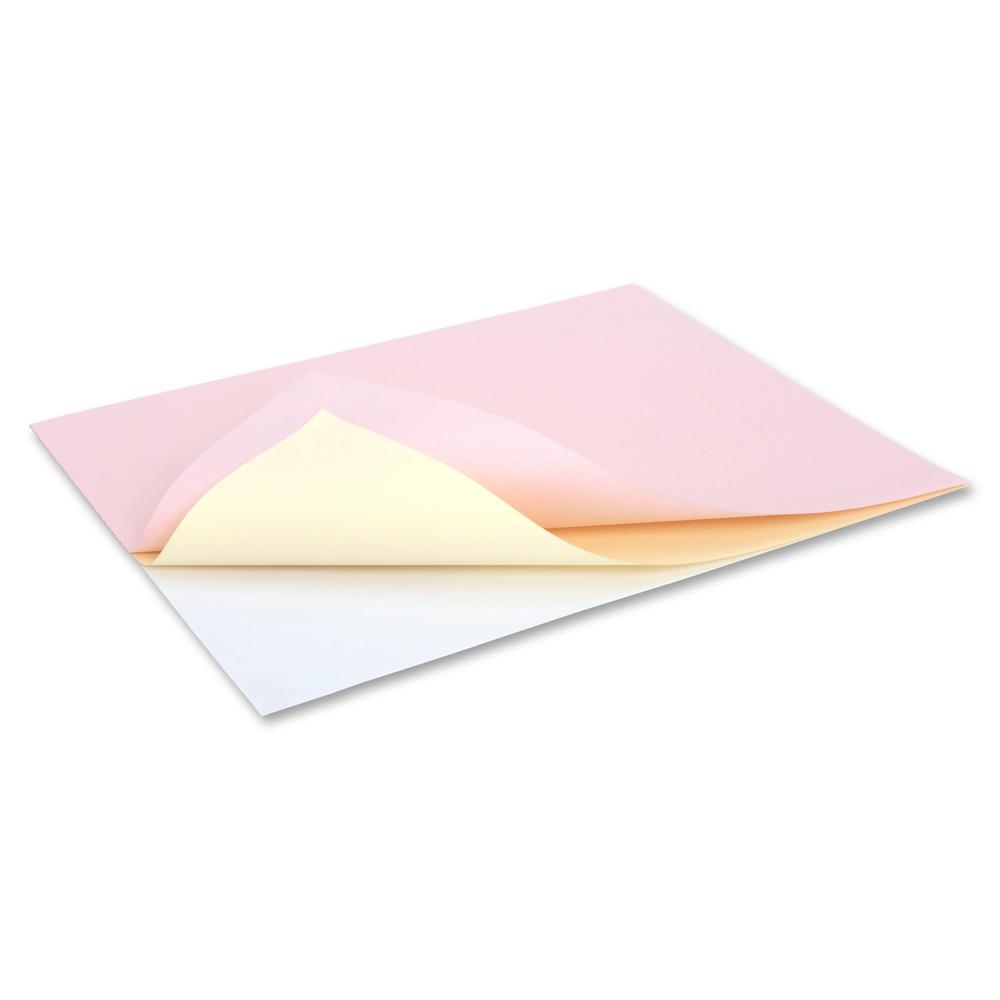 NCR Paper Superior 3-part Reverse Carbonless Paper - Multi - 92 Brightness - Letter - 8 1/2" x 11" - 20 lb Basis Weight - 500 / Pack - FSC, ISO 14001 - Heavyweight - Pink, Canary, White. Picture 6