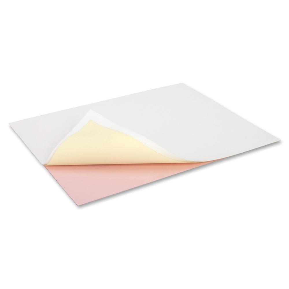 NCR Paper Superior 3-part Straight Carbonless Paper - White - 92 Brightness - Letter - 8 1/2" x 11" - 500 / Pack - Heavyweight - White, Canary, Pink. Picture 2
