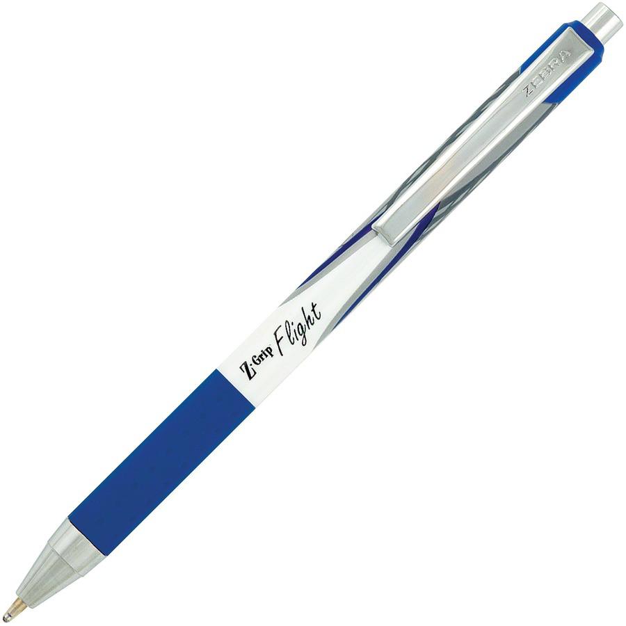 Zebra Z-Grip Flight Retractable Pens - Bold Pen Point - 1.2 mm Pen Point Size - Retractable - Blue - 1 Dozen. Picture 5