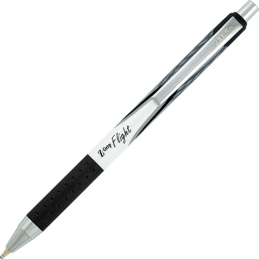 Zebra Z-Grip Flight Retractable Pens - Bold Pen Point - 1.2 mm Pen Point Size - Retractable - Black - 1 Dozen. Picture 5