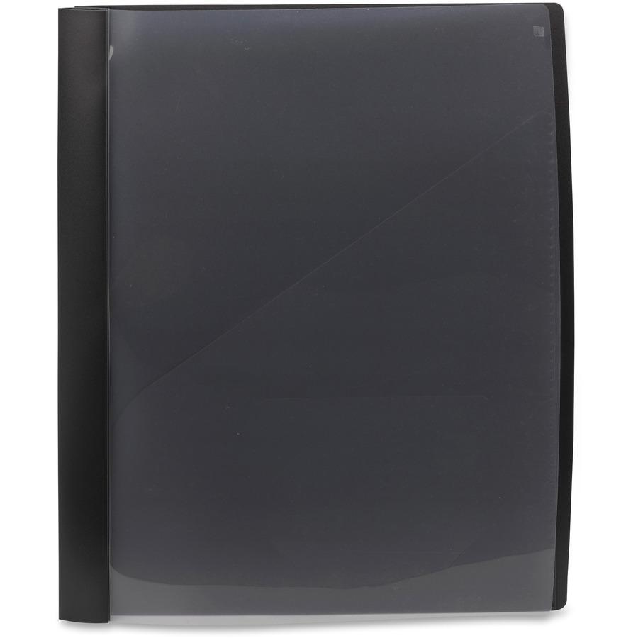 Smead Letter Report Cover - 8 1/2" x 11" - Polypropylene - Black - 5 / Pack. Picture 11
